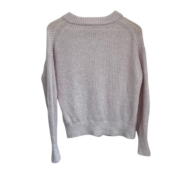 Everlane Alpaca Merino Sweater S Pink Soft Fuzzy Knit Minimalist Cozy Top - Picture 2 of 6